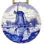 Декоративная тарелка Мельница, Delft. Голландия (кракелюр)