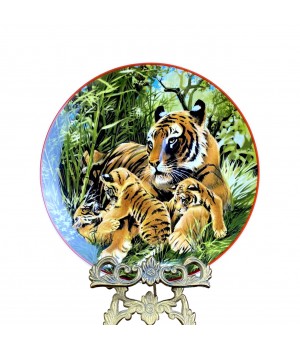 Декоративная тарелка Тигры, Villeroy Boch, Heinrich. Германия