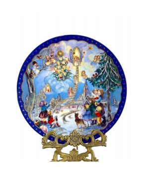Декоративная тарелка Рождество, Календари на небесной лестнице, Reichenbach. Германия