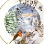 Декоративная тарелка Загородная жизнь в декабре, Royal Worcester Porcelain. Англия