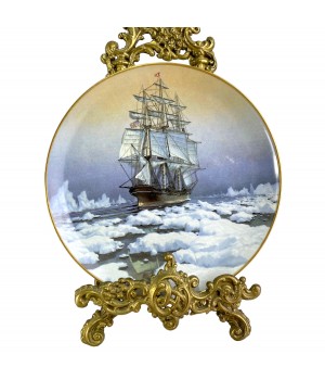 Декоративная тарелка Красный жакет, Великие корабли-клиперы, Franclin Pircelain. Франция