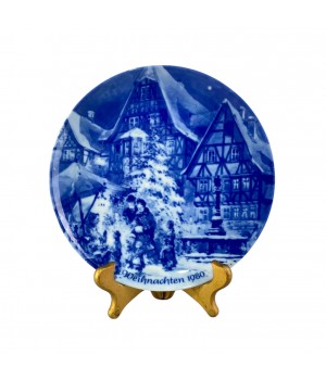 Декоративная тарелка Рождество 1980 год. Германия