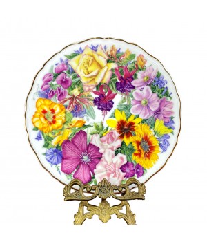 Декоративная тарелка Букет на День Рождения, Royal Albert. Англия