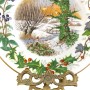  Декоративная тарелка Времена года, Зимняя прогулка, Coalport. Англия