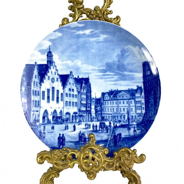 Декоративная тарелка Германский кредитный институт, Furstenberg. Германия
