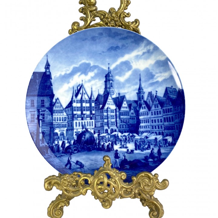Декоративная тарелка Германский кредитный институт, Furstenberg. Германия