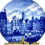 Декоративная тарелка Германский кредитный институт, Furstenberg. Германия