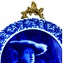 Декоративная тарелка Леди в шляпе. Германия
