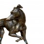 Статуэтка винтажная Собака, Итальянская борзая Лавретка, охота, бронза