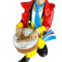Статуэтка винтажная Большой клоун музыкант c барабаном Gilde Clowns. Германия