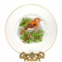 Декоративная тарелка Птицы, Воробей, Royal Worcester. Англия