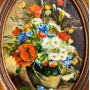 Картина маслом, Натюрморт Полевые цветы