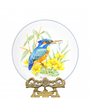 Декоративная тарелка Золотой зяблик, Британские птицы. Англия