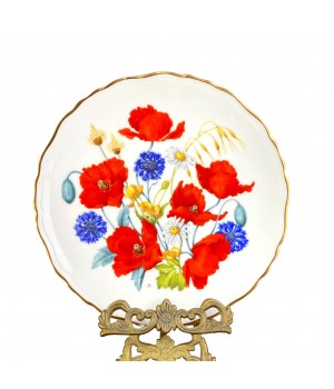  Декоративная тарелка Кукуруза и маки, Royal Albert. Англия