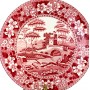 Блюдо круглое, Розовый город, Spode. Англия