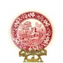 Пирожковые тарелки Розовый город, Spode. Англия