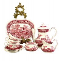 Чайный набор Розовый город, Spode. Англия