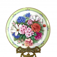  Декоративная тарелка Цветы Японии. США