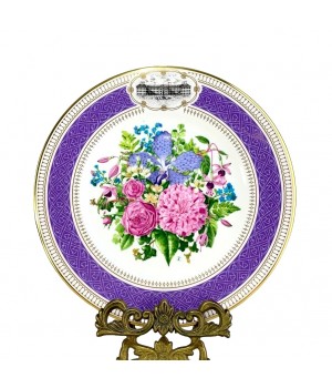  Декоративная тарелка Victorian Bouquet, Chelsea Flower Show Plate, Royal Albert. Англия