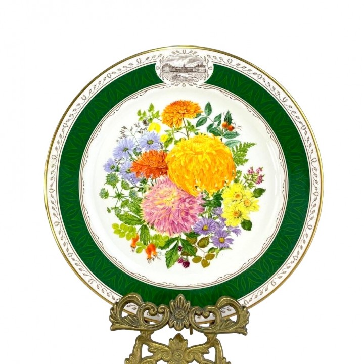 Декоративная тарелка Chelsea Autumn Glory, Chelsea Flower Show Plate, Royal Albert. Англия