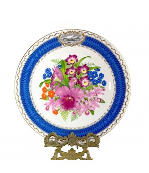  Декоративная тарелка Chelsea Splendour, Chelsea Flower Show Plate, Royal Albert. Англия