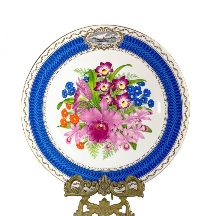  Декоративная тарелка Chelsea Splendour, Chelsea Flower Show Plate, Royal Albert. Англия
