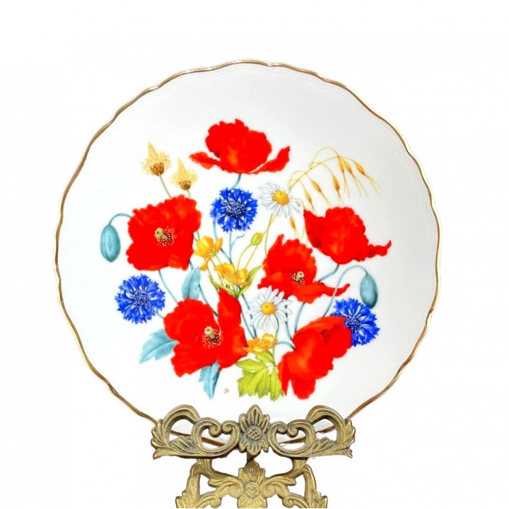 Декоративная тарелка Кукуруза и маки, Royal Albert. Англия