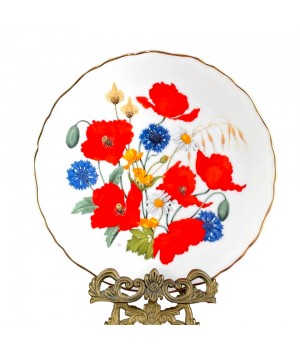 Декоративная тарелка Кукуруза и маки, Royal Albert. Англия