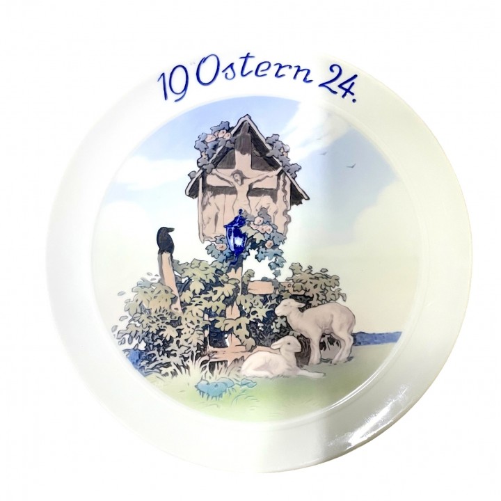 Декоративная тарелка Пасхальная 1924 года, Rosenthal. Германия