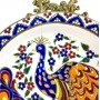 Декоративная тарелка Жарптица, 24 карата