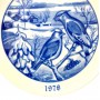  Декоративная тарелка 1978 год, Рождество. Норвегия 