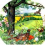 Декоративная тарелка Панорама реки, Луга и заболоченные поля, Wedgwood, фарфор. Англия