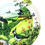 Декоративная тарелка Панорама реки, Холмистая местность и луга, Wedgwood, фарфор. Англия