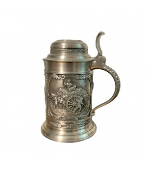 Пивная кружка, оловянная Сенокос, SKS. Германия