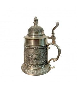 Пивная кружка, оловянная Деревня, SKS. Германия