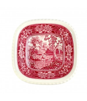 Салатник квадратный Villeroy Boch, Rusticana, красная. Германия