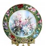  Декоративная тарелка Птицы Колибри-каллиопа, George, Lena Liu. США