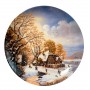  Декоративная тарелка, Рождество, Домик на реке, Furstenberg. Германия