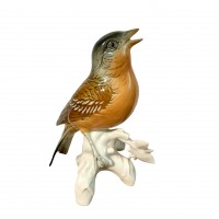  Статуэтка Птица Зяблик на ветке, Karl Ens. Германия