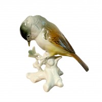 Статуэтка Птица Московка на ветке, Karl Ens. Германия