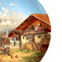 Декоративная тарелка Свадьба фермера, Seltmann Weiden. Германия