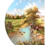  Декоративная тарелка На рыбалке, Seltmann Weiden. Германия