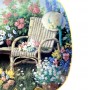 Декоративная тарелка Цветы у плетенного кресла, Royal Goedewaagen. Голландия