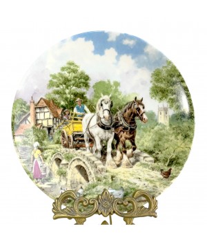 Декоративная тарелка Путь на работу, Wedgwood. Англия