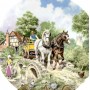 Декоративная тарелка Путь на работу, Wedgwood. Англия