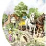 Декоративная тарелка Путь на работу, Wedgwood. Англия