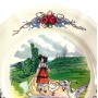 Пирожковые тарелки Девочка с гусями, Sarreguemines Obernaiс. Франция
