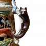 Пивная кружка Лиса, охота, большая, ручной работы. Германия