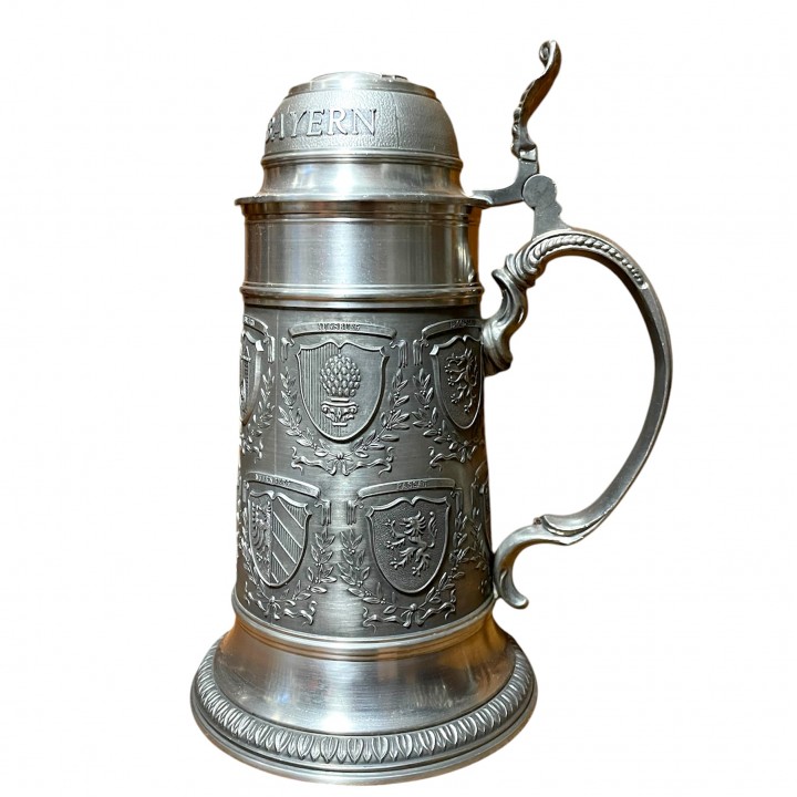 Кружка пивная, оловянная Герб. Германия