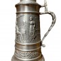 Кружка пивная, конусная, Влюбленная пара, олово, BMF. Германия